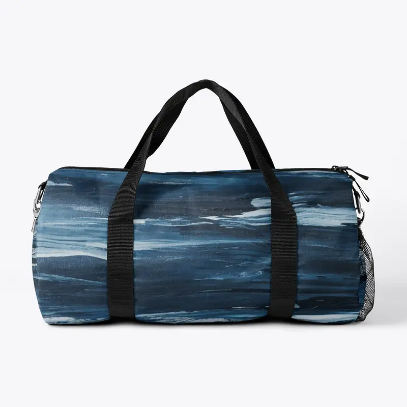 Sea Waves Pattern Duffel Bag