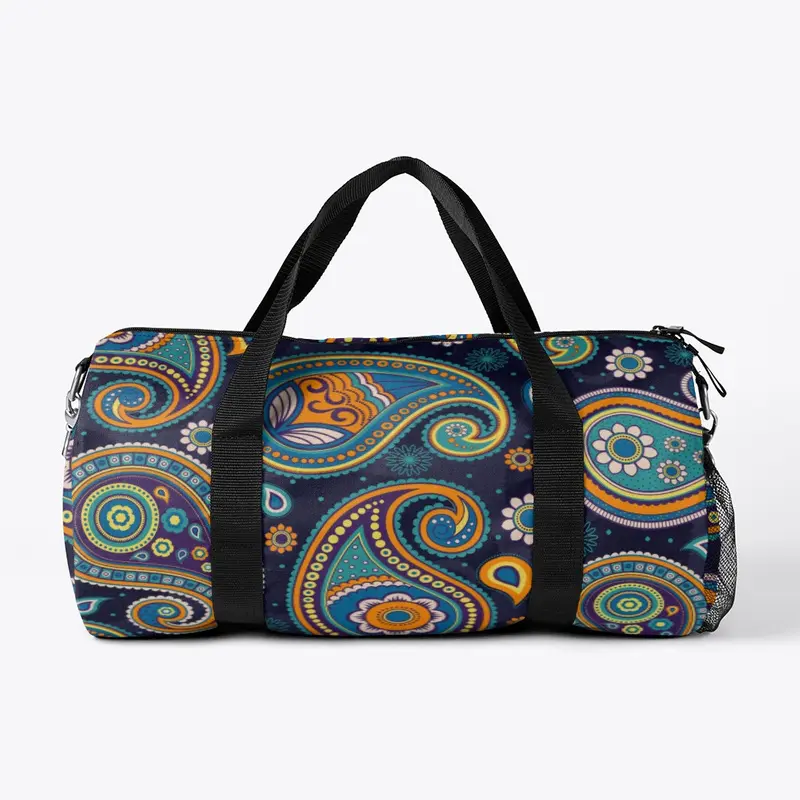 Paisley Flower Pattern Duffle Bag