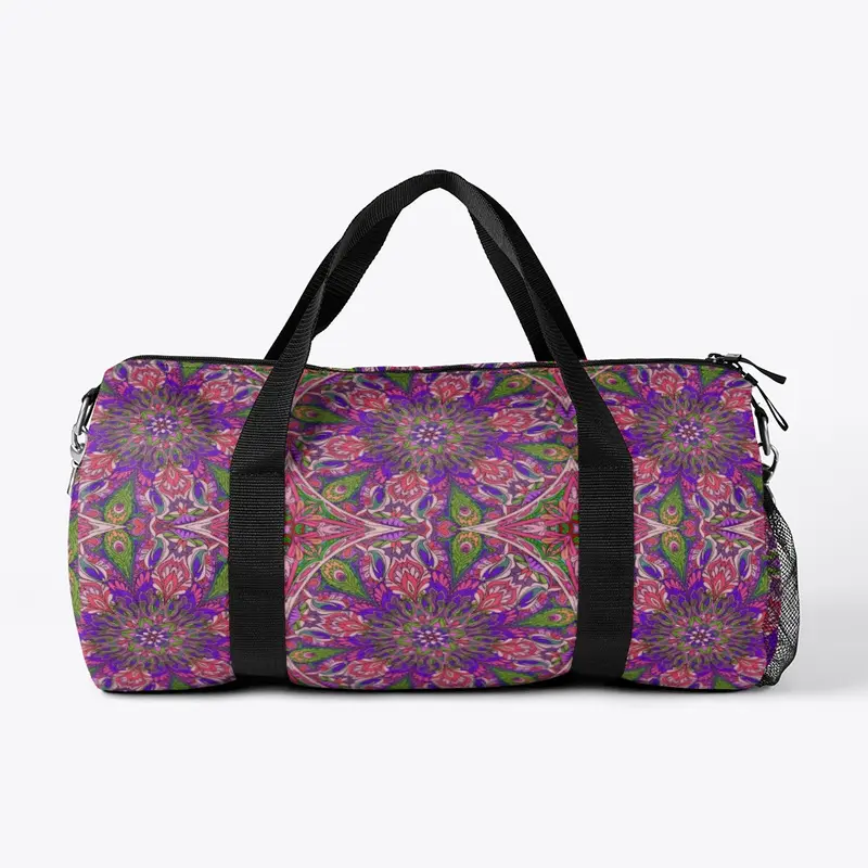 Peacock Pattern Duffle Bag